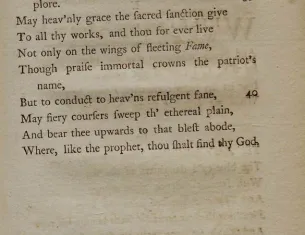 “To the Right Honourable William, Earl of Dartmouth,” by Phillis Wheatley, in Poems on Various Subjects, Religious and Moral, London, 1773 (The Gilder Lehrman Institute of American History)