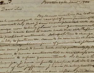 James Sullivan to John Langdon, December 29, 1800. (The Gilder Lehrman Institute of American History)