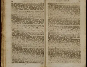 "Common Sense: Addressed to the Inhabitants of America" by Thomas Paine (The Gilder Lehrman Institute of American History, GLC08643)