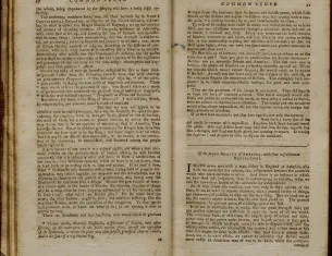 "Common Sense: Addressed to the Inhabitants of America" by Thomas Paine (The Gilder Lehrman Institute of American History, GLC08643)