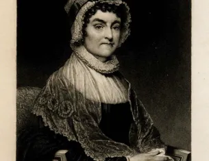 Abigail Adams, by John Sartain, based on a painting by Gilbert Stuart (The Gilder Lehrman Institute of American History)