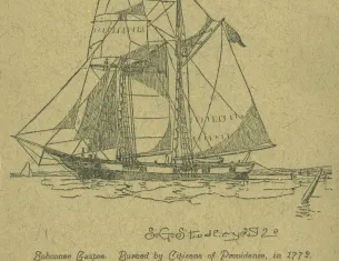 Schooner Gaspee by S. G. Studley, 1892