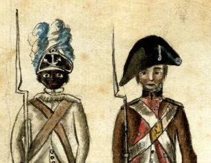 Jean Baptiste Antoine de Verger's Soldiers in Uniform (Anne S.K. Brown Military Collection, Brown University Library)