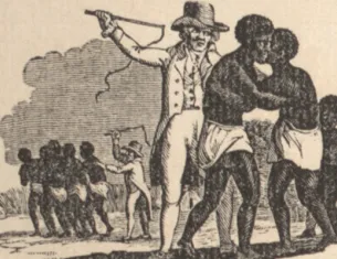 Detail from an anti-slavery broadside, 1805. (The Gilder Lehrman Institute of  American History)