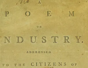 David Humphreys, A Poem on Industry. Addressed to the Citizens of the United States of America (Philadelphia, 1794)