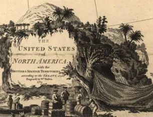 William Faden, The United States of North America, with the British & Spanish territories according to the treaty of 1784. Library of Congress