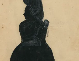 Silhouette of Mrs. Henry Knox, ca. 1790 (Massachusetts Historical Society)