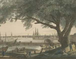 The City and Port of Philadelphia, by William Russell Birch (New York Public Library Digital Collections)