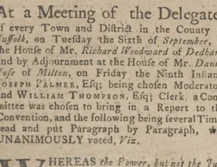 Supplement to the Massachusets-Gazette, September 15, 1774. (Massachusetts Historical Society)