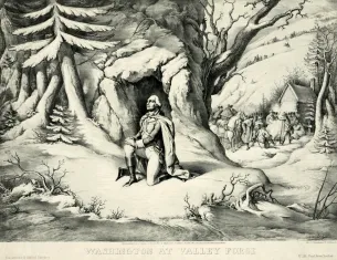 Washington at Valley Forge, F. Heppenheimer, 1853 (Library of Congress)