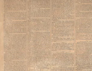 Farewell Address, Claypoole's Advertiser, September 19, 1796 (The Gilder Lehrman Institute of American History)