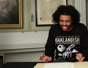 Daveed Diggs speaking about Hamilton